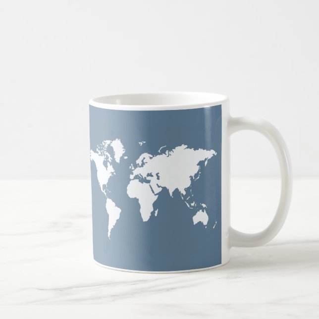 Caneca De Café Mundo Elegante das Cinzas Francesas (Direita)