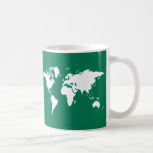 Caneca De Café Mundo Elegante Esmeralda