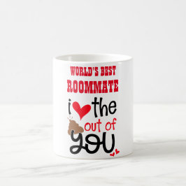 Caneca De Café MUNDO MELHOR ROOMMATE - Ame o POO Saindo de você