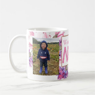 CANECA DE CAFÉ MUNDOS A MELHOR NANA FLORAL