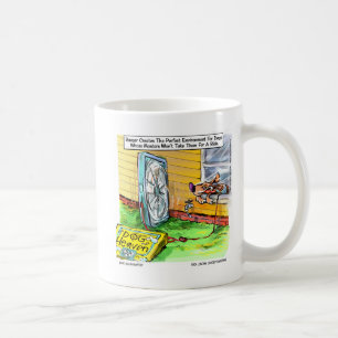 Caneca De Café Mundos Mais Felizes Cachorros Camisetas Engraçadas