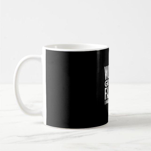 Caneca De Café Mundos Mais Longe Quero Dizer Pai (Esquerda)