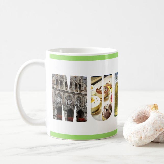 Caneca De Café Munique Alemanha (Com Donut)