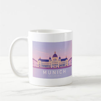 Caneca De Café Munique Alemanha Pastel Viagem Design