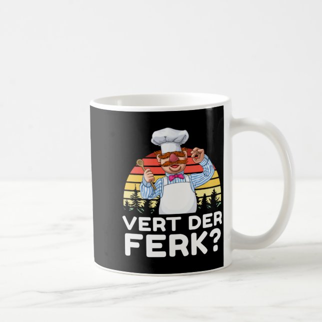 Caneca De Café Muppet Show Swedish Chef Expletive New Funny Stic  (Direita)