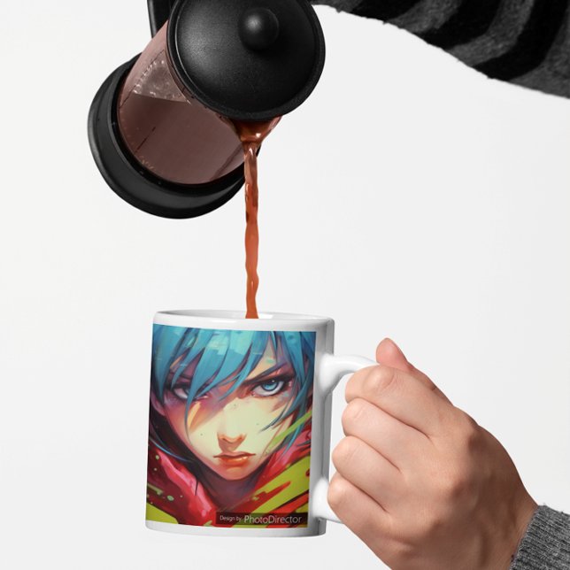 Caneca De Café Mural 2 Anime 2 (Mural 2 Anime 2 Coffee Mug)