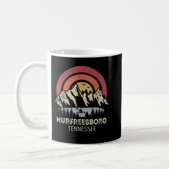 Caneca De Café Murfreesboro Tennessee Mountain Sunset Sunrise Kay (Esquerda)