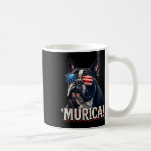 Caneca De Café Murica Bulldog 4 De Julho Patriótico Da Bandeira A