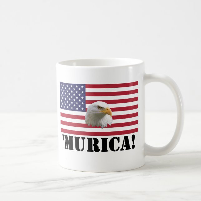 Caneca De Café Murica Eagle (Direita)