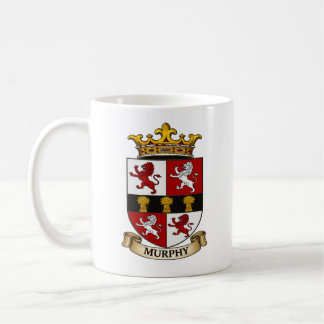 Caneca De Café Murphy Família Escudo de Armas Suporte de Panela