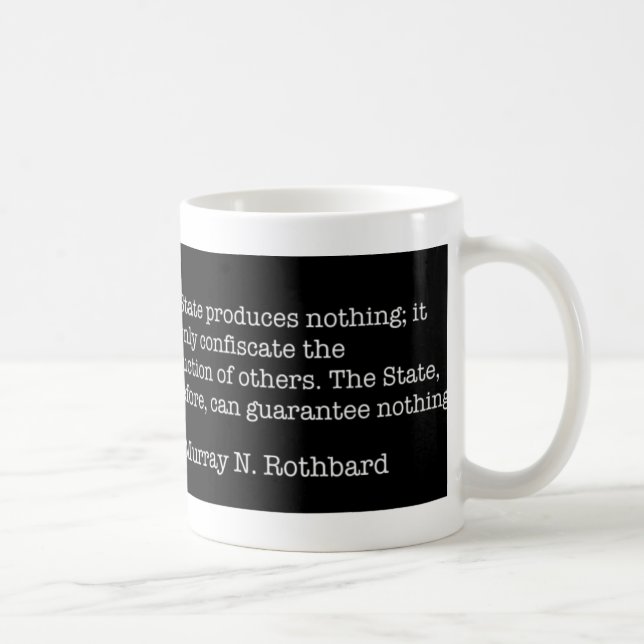 Caneca De Café Murray Rothbard (Direita)