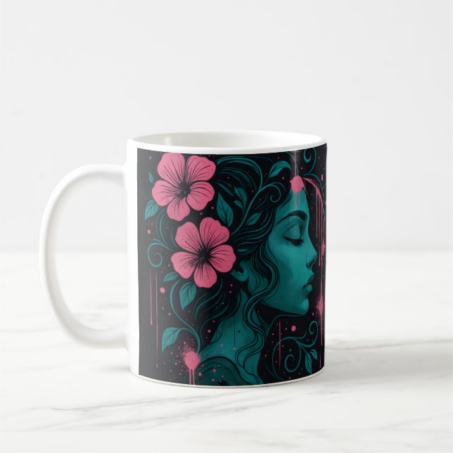 CANECA DE CAFÉ MUSA FLORAL (Esquerda)