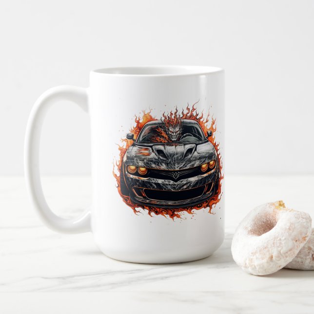 Caneca de Café Muscle Car (Com Donut)