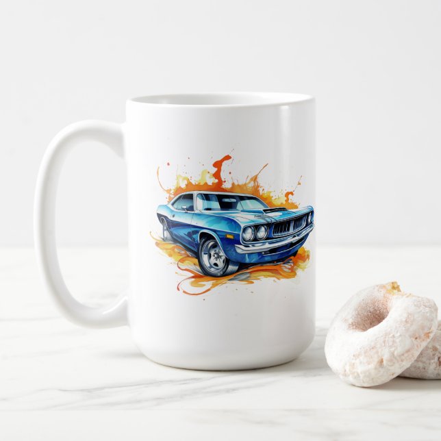 Caneca de Café Muscle Car (Com Donut)