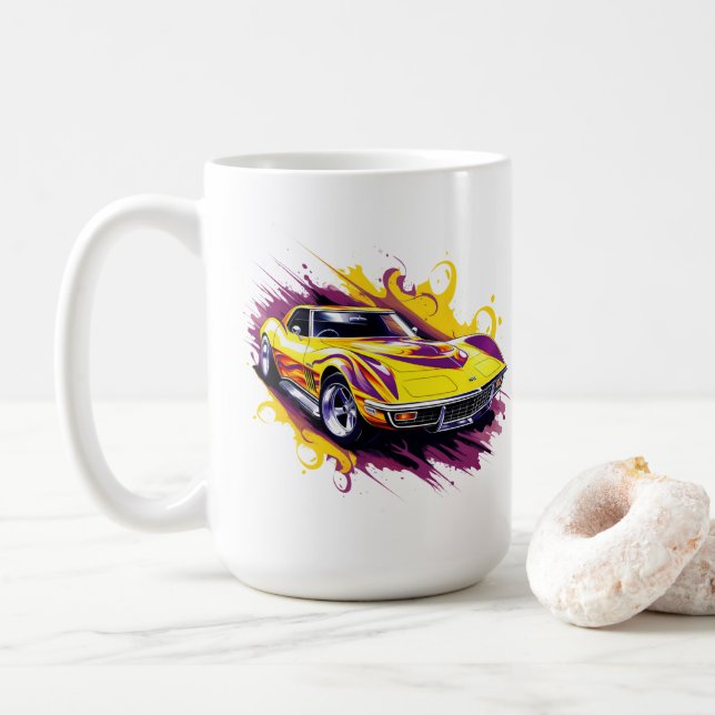 Caneca de Café Muscle Car (Com Donut)