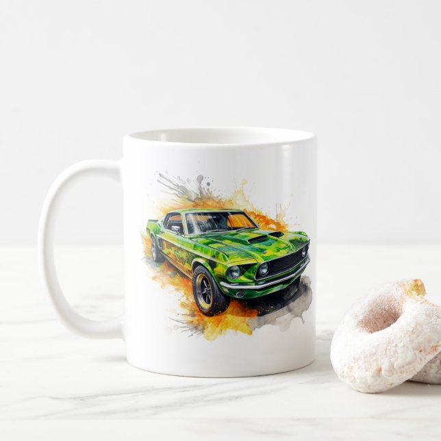 Caneca de Café Muscle Car (Com Donut)
