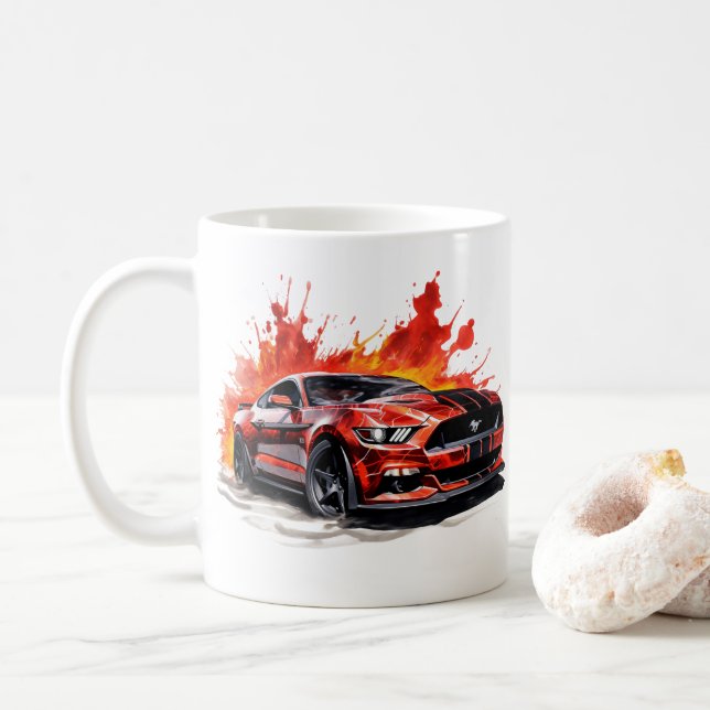Caneca de Café Muscle Car (Com Donut)