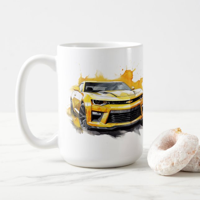 Caneca de Café Muscle Car (Com Donut)