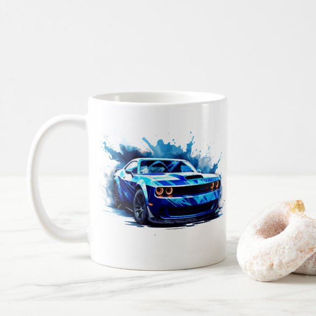 Caneca de Café Muscle Car (Com Donut)