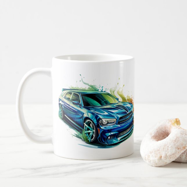 Caneca de Café Muscle Car (Com Donut)