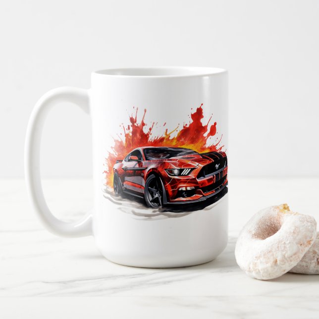 Caneca de Café Muscle Car (Com Donut)