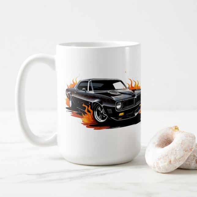 Caneca de Café Muscle Car (Com Donut)