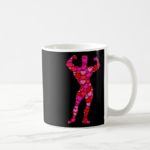 Caneca De Café Musculação Coração Rosa Vermelho Presente do Dia d