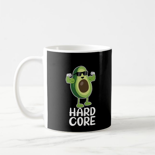 Caneca De Café Muscular Hardcore Avocado Funny (Esquerda)