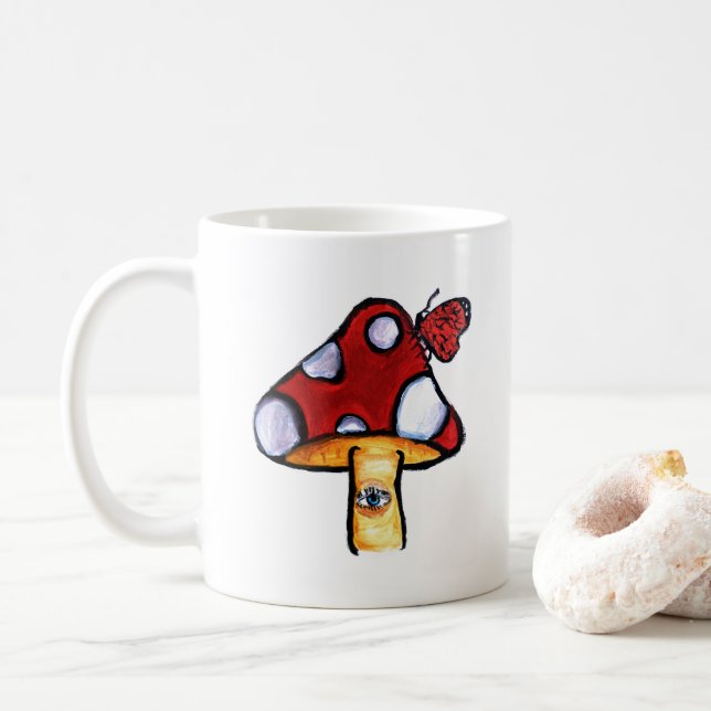Caneca De Café Mushroom (Com Donut)