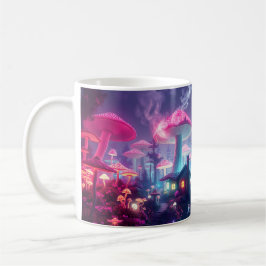 Caneca De Café Mushroom Bungalow Neon Wallpapers, Presentes, Trav