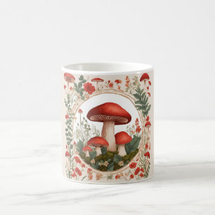 Caneca De Café Mushroom Cottagecore