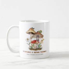 Caneca De Café Mushroom de Chá de fraldas de Aquarela | Sinais