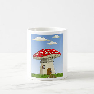 Caneca De Café Mushroom House Café Mug