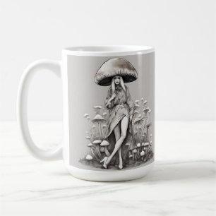 Caneca De Café Mushroom Vogue Lady