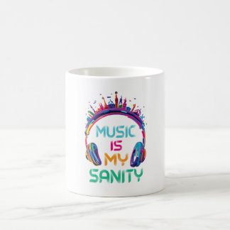 Caneca De Café Music Is My Sanity Coffee Mug