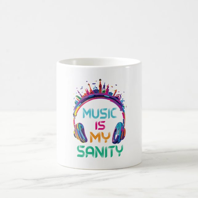 Caneca De Café Music Is My Sanity Coffee Mug (Centro)