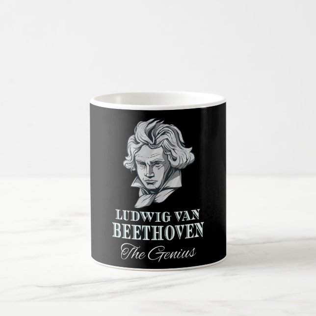 Caneca De Café Music - Ludwig Van Beethoven The Genius (Centro)