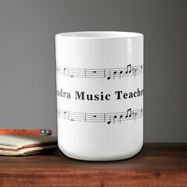 Caneca De Café Music Sheet (Music Sheet Mug)