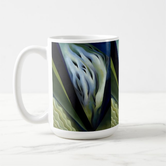 Caneca De Café Música azul e verde de Georgia O'Keeffe (Esquerda)