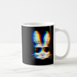 Caneca De Café Música Bunny Trippy Varwave Páscoa Techno Rave Edm