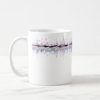 Caneca De Café Música Clássica Instrumento Piano Teclado Música N