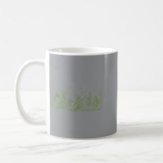 Caneca De Café Música de Banda de Insetos Vintage Amante da Natur