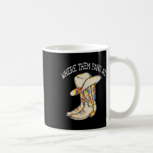 Caneca De Café Música de dança popular com chapéu de cowboy &