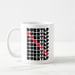 Caneca De Café Música de Dubstep das caras das meninas da PAREDE