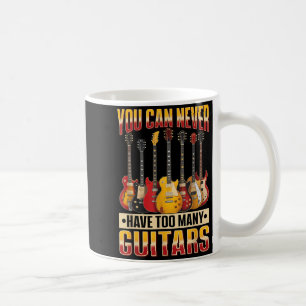 Caneca De Café Música de Guitarra Engraçada Que Você Nunca Pode T
