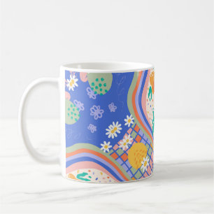 Caneca De Café Música e beleza Collage Mug Multicolorido
