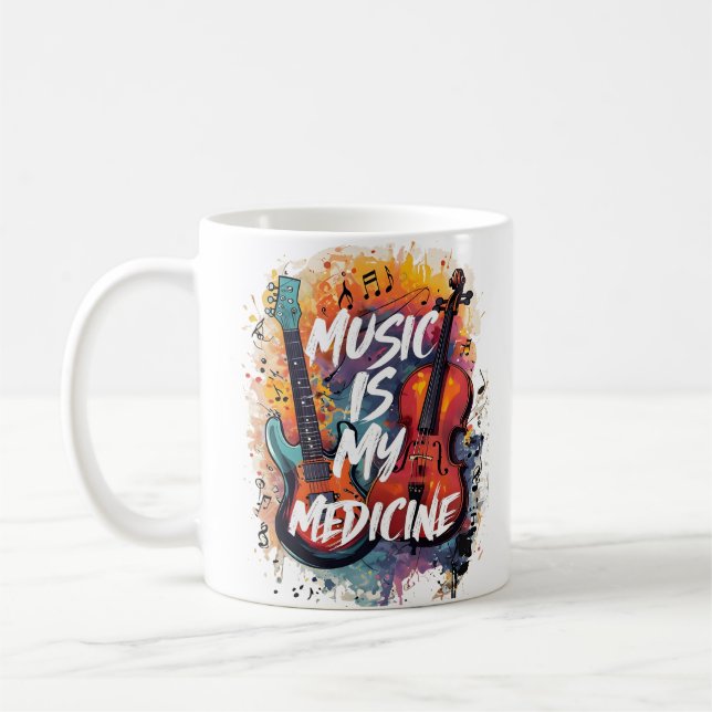 Caneca De Café Música é meu remédio (Esquerda)