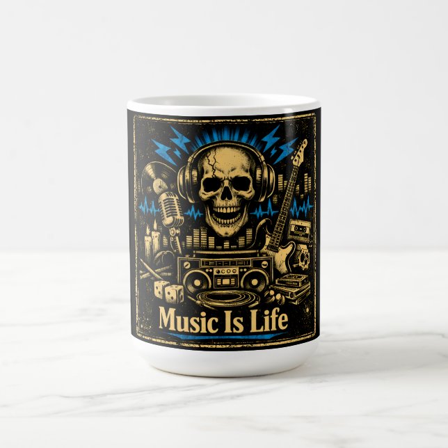 Caneca De Café Música É Vida – Filosofia de Vida Sonora (Centro)