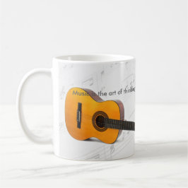 Caneca De Café Música está pensando com som Guitar