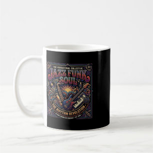 Caneca De Café Música Jazz Funk Soul Vibe Retro Revolução do Ritm